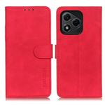 For Honor 400 Lite KHAZNEH Retro Texture Flip Leather Phone Case(Red)