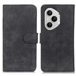 For Honor 400 Pro Global 160.8mm KHAZNEH Retro Texture Flip Leather Phone Case(Black)