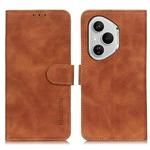 For Honor 400 Pro Global 160.8mm KHAZNEH Retro Texture Flip Leather Phone Case(Brown)