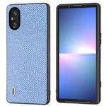 For Sony Xperia 5 V ABEEL Diamond Black Edge Phone Case(Sapphire Blue)