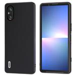 For Sony Xperia 5 V ABEEL Genuine Leather Silky Soft Black Edge Phone Case(Black)
