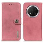 For Honor X9C KHAZNEH Cowhide Texture Horizontal Flip Leather Phone Case(Pink)