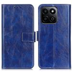 For Honor 200 Smart Retro Crazy Horse Texture Flip Leather Phone Case(Blue)