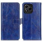 For Honor 400 Lite Global Retro Crazy Horse Texture Flip Leather Phone Case(Blue)