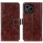 For Honor 400 Lite Global Retro Crazy Horse Texture Flip Leather Phone Case(Brown)