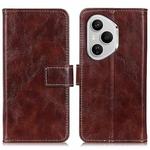 For Honor 400 Pro Global 160.8mm Retro Crazy Horse Texture Flip Leather Phone Case(Brown)