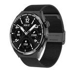 HDT MAX 1.60 inch Black Dial Milan Steel Band IP68 Waterproof Smart Watch Support Bluetooth Call(Black)