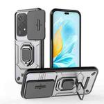 For Honor 200 Lite 5G Global Sliding Camshield TPU + PC Shockproof Phone Case with Holder(Grey)