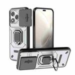 For Honor 400 Lite 5G Global Sliding Camshield TPU + PC Shockproof Phone Case with Holder(Grey)