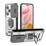 For Honor 400 Pro 5G Global 160.8mm Sliding Camshield TPU + PC Shockproof Phone Case with Holder(Grey)
