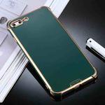 For iPhone 8 Plus / 7 Plus SULADA Colorful Shield Series TPU + Plating Edge Protective Case(Dark Green)