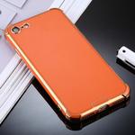 For iPhone 8 / 7 SULADA Colorful Shield Series TPU + Plating Edge Protective Case(Orange)
