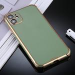 For iPhone 11 SULADA Colorful Shield Series TPU + Plating Edge Protective Case(Green)