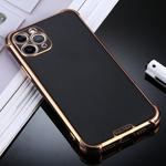 For iPhone 11 Pro SULADA Colorful Shield Series TPU + Plating Edge Protective Case(Black)