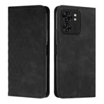 For Motorola Edge 40 Diamond Splicing Skin Feel Magnetic Leather Phone Case(Black)