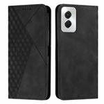 For Motorola Moto G Power 5G 2024 Diamond Splicing Skin Feel Magnetic Leather Phone Case(Black)