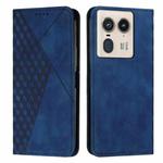 For Motorola Edge 50 Ultra Diamond Splicing Skin Feel Magnetic Leather Phone Case(Blue)