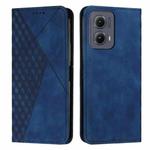 For Motorola Edge 2024 Diamond Splicing Skin Feel Magnetic Leather Phone Case(Blue)