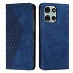 For Motorola Moto G75 Diamond Splicing Skin Feel Magnetic Leather Phone Case(Blue)