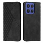 For Motorola Moto G Stylus 5G 2025 Diamond Splicing Skin Feel Magnetic Leather Phone Case(Black)