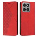 For Motorola Edge 60 Pro Diamond Splicing Skin Feel Magnetic Leather Phone Case(Red)