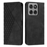 For Motorola Edge 60 Pro Diamond Splicing Skin Feel Magnetic Leather Phone Case(Black)