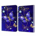 For iPad Pro 11 2022 / Air 10.9 2022 Crystal Texture Painted Leather Tablet Case(Diamond Butterflies)