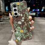 For Samsung Galaxy Z Fold5 Flower Series Pattern Phone Case(Fragmented Flowers)