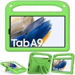 For Samsung Galaxy Tab A9 Handle EVA Shockproof Tablet Case with Holder(Green)