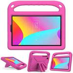 For TCL Tab 8 LE Handle EVA Shockproof Tablet Case with Holder(Rose Red)