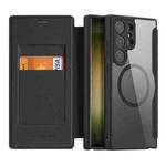 For Samsung Galaxy S23 Ultra 5G DUX DUCIS Skin X Pro Series Magsafe PC + TPU Phone Leather Case(Black)