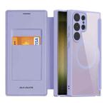 For Samsung Galaxy S23 Ultra 5G DUX DUCIS Skin X Pro Series Magsafe PC + TPU Phone Leather Case(Purple)