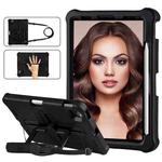 For iPad Air 11 2024 Shield 360 Rotation Handle EVA Shockproof PC Tablet Case(Black)