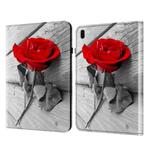 For Samsung Galaxy Tab S9 Crystal Texture Painted Leather Tablet Case(Rose)