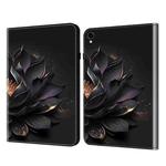 For Samsung Galaxy Tab S9 / S9 FE Crystal Texture Painted Leather Tablet Case(Purple Lotus)