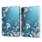 For Samsung Galaxy Tab S7 FE/S8+/S7+/S9 FE+ Crystal Texture Painted Leather Tablet Case(Plum Bossom)