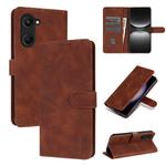 For vivo Y37 / Y36t / Y03 / Y18 AZNS Skin Feel Calf Texture Flip Leather Phone Case(Brown)