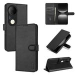 For vivo S20 Pro AZNS Skin Feel Calf Texture Flip Leather Phone Case(Black)