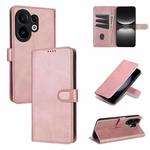 For vivo S30 AZNS Skin Feel Calf Texture Flip Leather Phone Case(Rose Gold)