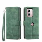 For Motorola Moto G Stylus 4G 2023 Dierfeng Dream Line TPU + PU Leather Phone Case(Green)