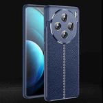 For vivo X100 Litchi Texture Shockproof TPU Phone Case(Blue)