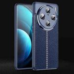 For vivo X100 Pro Litchi Texture Shockproof TPU Phone Case(Blue)