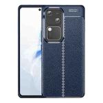 For vivo S18 Litchi Texture Shockproof TPU Phone Case(Blue)