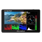 FEELWORLD LUT5E 5.5 inch High Bright 1600nit Touch Screen DSLR Camera Field Monitor F970 External Power and Install Kit 4K HDMI 1920X1080 IPS Panel(Black)