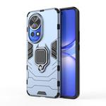 For Huawei nova 12 Pro 5G Shockproof PC + TPU Holder Phone Case(Navy Blue)