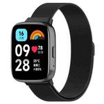 For Redmi Watch 3 Lite / Watch 3 Active Milan Metal Watch Band(Black)