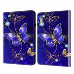 For Lenovo Tab P11 Gen 2 Crystal Texture Painted Leather Tablet Case(Diamond Butterflies)