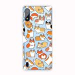 For Samsung Galaxy A01 Shockproof Painted TPU Protective Case(Corgis)