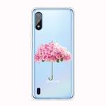 For Samsung Galaxy A01 Shockproof Painted TPU Protective Case(Flower Umbrella)