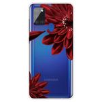 For Samsung Galaxy A21s Shockproof Painted TPU Protective Case(Safflower)